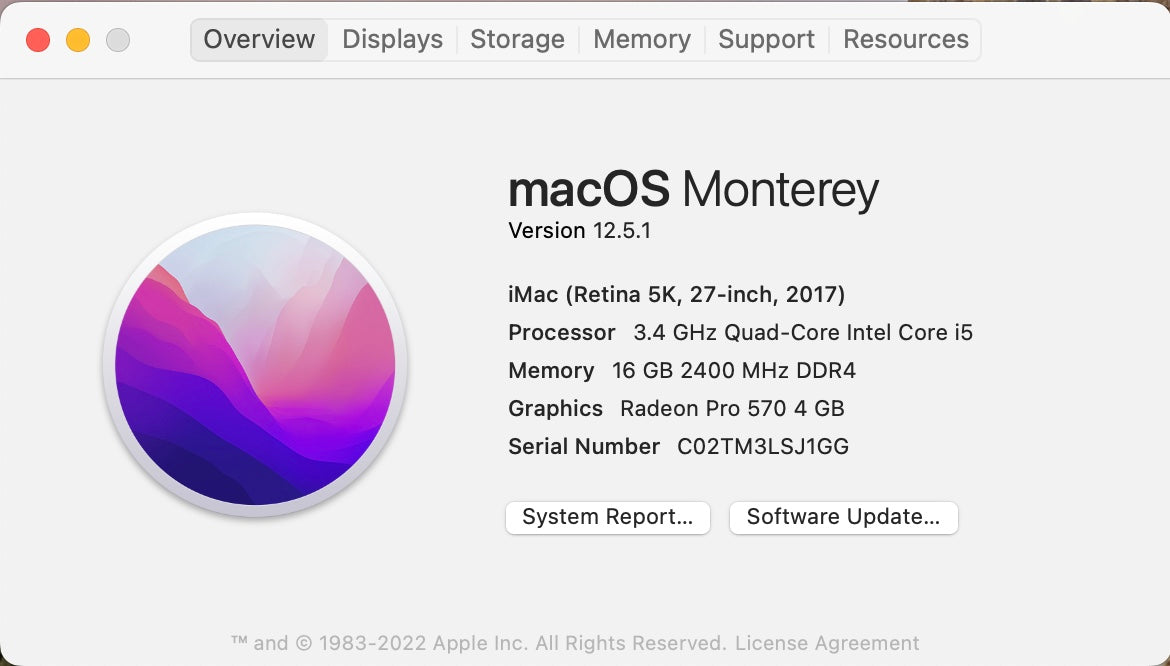 Apple 2017 iMac 27 in 5K 3.4GHz Quad-Core i5 16GB RAM 1TB Fusion RP570 4GB
